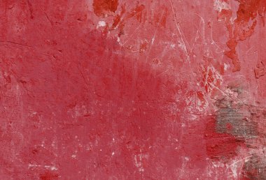 duvarda gri ve kırmızı dokulu sıva