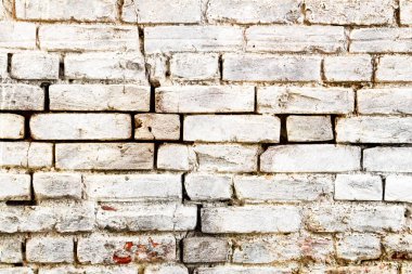 Beyaz ve kırmızı tuğla duvar dokusu, modern tarz arka plan, endüstriyel mimari detay