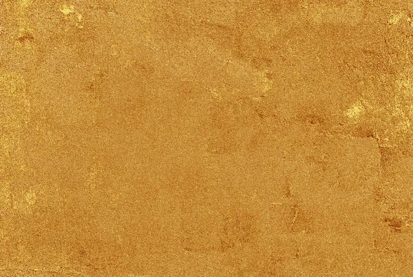 Lesklá zlatá žlutá sádra na pozadí textury stěny — Stock fotografie