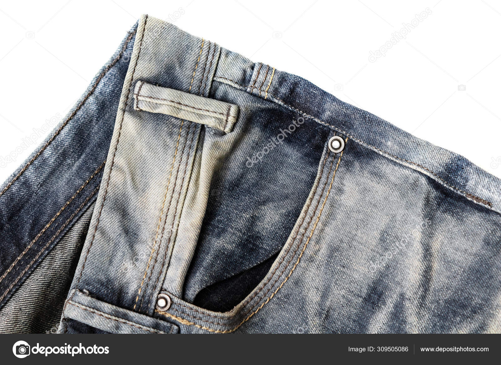 aged denim