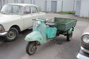 MOSCOW, RUSSIA - 20 Temmuz 2012: Sovyet eski mobilet 