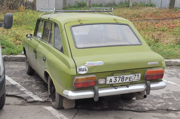 Tula Rússia Outubro 2009 Carro Velho Soviético Izh 21251 Combi — Fotografia de Stock