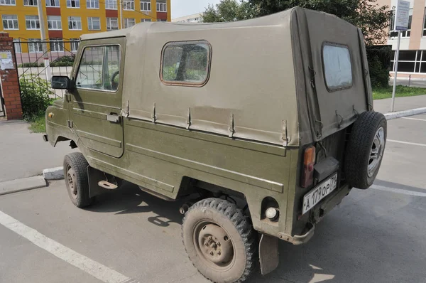 Tula Rússia Agosto 2011 Velho Carro Soviético Tração Integral Luaz — Fotografia de Stock