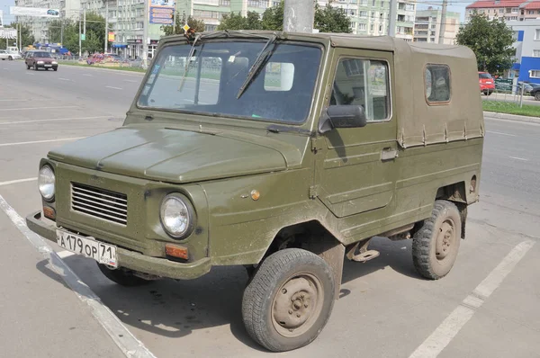 Tula Russia Ağustos 2011 Eski Tüm Tekerden Çekişli Sovyet Arabası — Stok fotoğraf