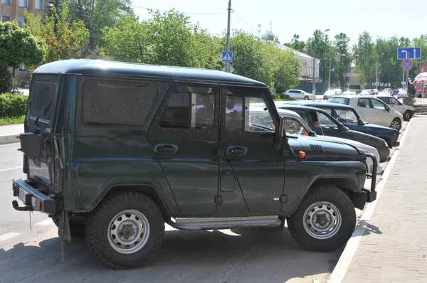 Volokolamsk Moskevská Oblast Rusko Listopadu 2010 Nové Ruské Černé Auto — Stock fotografie