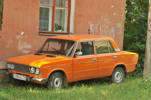 Tula Rússia Julho 2009 Velho Carro Soviético Vaz 2103 Lada — Fotografia de Stock