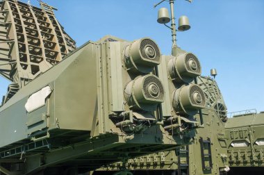 Zhukovsky, RUSSIA - 28 Ağustos 2019: Rus elektronik savaş sistemi (EW) 