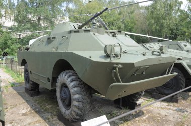 Moskova, Rusya - 13 Temmuz 2012. BRDM-2 Silahlı Kuvvetler Merkezi Müzesinde
