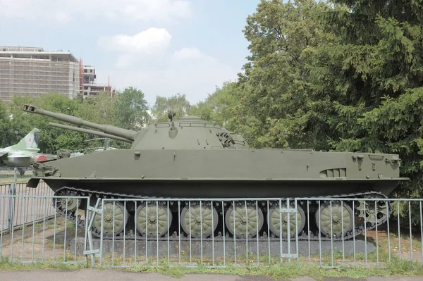 Moscow Russia Temmuz 2012 Sovyet Hafif Amfibi Tankı Moskova Merkez — Stok fotoğraf