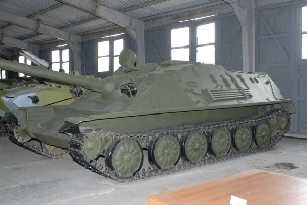 Gebiet Moskau Russland Mai 2008 Sowjetisches Luftfahrzeuggewehr Museum Für Gepanzerte — Stockfoto