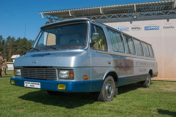 Tjernogolovka Moskvaregionen Ryssland Augusti 2018 Silverminibuss Zil 118K Yunost Det — Stockfoto