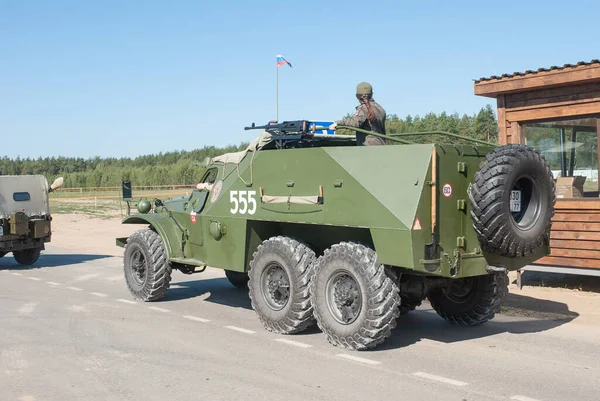 Chernogolovka Regione Mosca Russia Agosto 2018 Vecchia Portaerei Sovietica Btr — Foto Stock