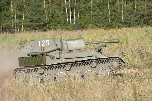Tchernogolovka Région Moscou Russie Août 2018 Unité Artillerie Automotrice Soviétique — Photo