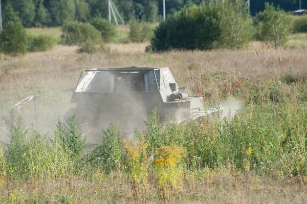 Tjernogolovka Moskvaregionen Ryssland Augusti 2018 Sovjetisk Självgående Artillerienhet Det Stora — Stockfoto