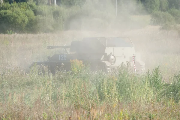 Tsjernogolovka Regio Moskou Rusland Augustus 2018 Sovjet Artillerie Eenheid Met — Stockfoto