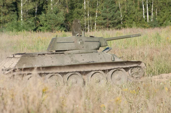Chernogolovka Wilayah Moskow Russia Agustus 2018 Tank Medium Lama Soviet — Stok Foto