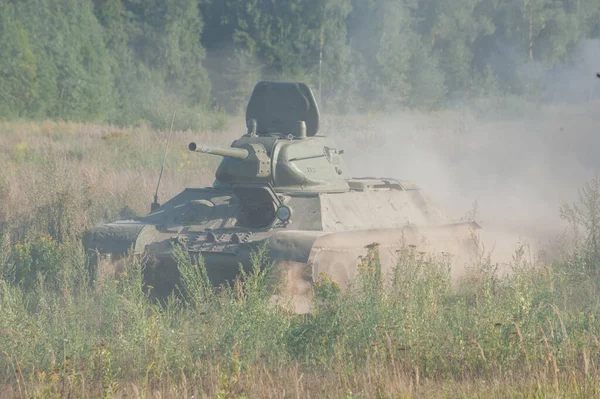 Tjernogolovka Moskva Region Ryssland Augusti 2018 Sovjet Gamla Medium Tank — Stockfoto