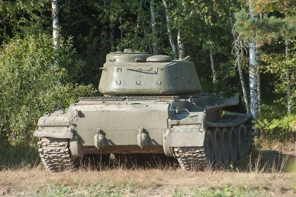 Tjernogolovka Moskvaregionen Ryssland Augusti 2018 Sovjetisk Gammal Medelstor Stridsvagn Retro — Stockfoto