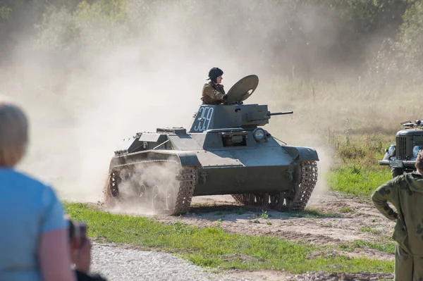 Chernogolovka Região Moscou Rússia Agosto 2018 Tanque Leve Soviético Grande — Fotografia de Stock