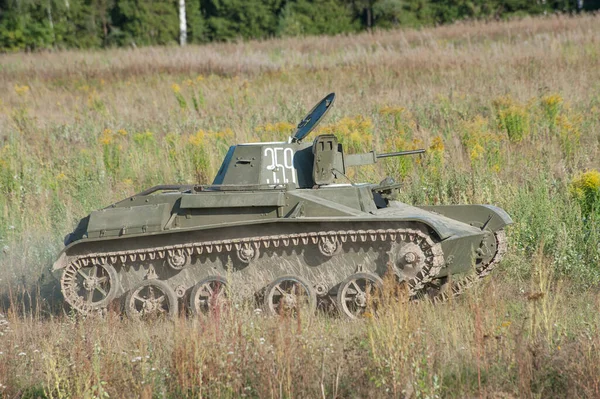 Chernogolovka Moskvaregionen Ryssland Augusti 2018 Sovjetisk Lätttank Stora Patriotiska Kriget — Stockfoto