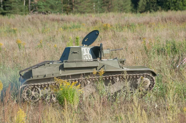 Tchernogolovka Région Moscou Russie Août 2018 Ancien Char Léger Soviétique — Photo