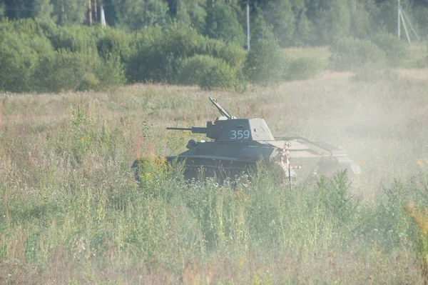 Czernogolovka Obwód Moskiewski Rusija Sierpnia 2018 Stary Czołg Sowiecki Wielkiej — Zdjęcie stockowe