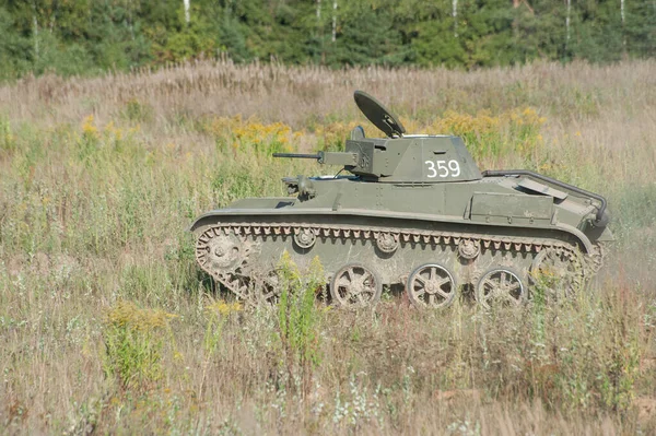 Tjernogolovka Moskvaregionen Ryssland Augusti 2018 Sovjetisk Lätt Tank Stora Ww2 — Stockfoto