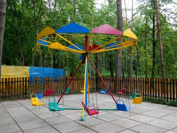 Colorful carousel for children — Stock Photo, Image