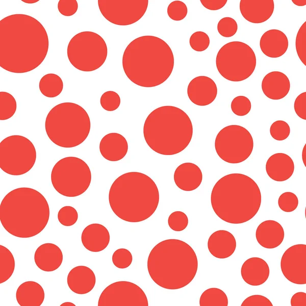 sorunsuz kırmızı daireler deseni. kırmızı Polka nokta Desen. Elbise için arka plan