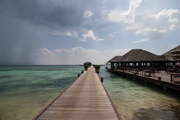 Landscape One Maldives Island Which Considered Most Lavish Popular Vacay — Foto de Stock