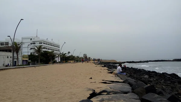 Plage Mer Puducherry — Photo