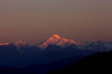 Mount Kanchenjunga Himalayan Range clipart