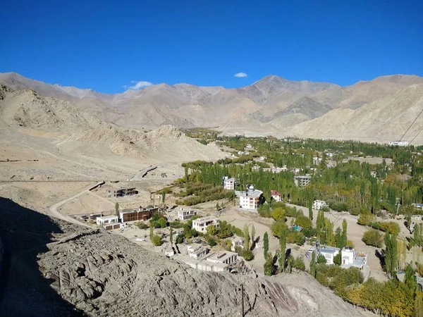 Пейзаж Лех Ladakh Ліцензійні Стокові Зображення