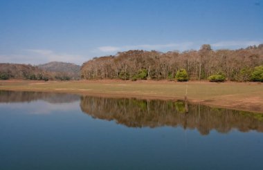 Periyar gölü Thekkady, Kerala
