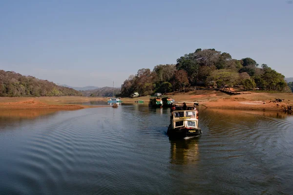 佩里亚尔湖在特卡迪 喀拉拉邦 — 图库照片