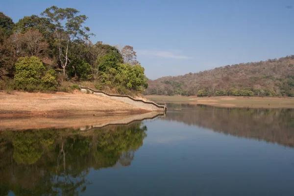 Lago Periyar Thekkady Kerala — Fotografia de Stock