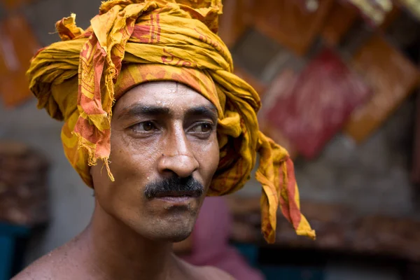 Люди Варанасі Релігійні Подорожі Індії — стокове фото
