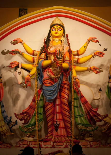 Durga Puja Also Known Durgotsava Sharodotsav Annual Hindu Festival Originating — стокове фото