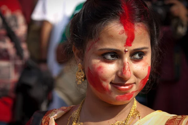 Культурне Свято Під Час Фестивалю Бенгалії — стокове фото