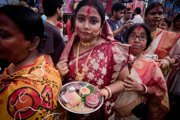 Культурне Свято Під Час Фестивалю Бенгалії Ліцензійні Стокові Зображення