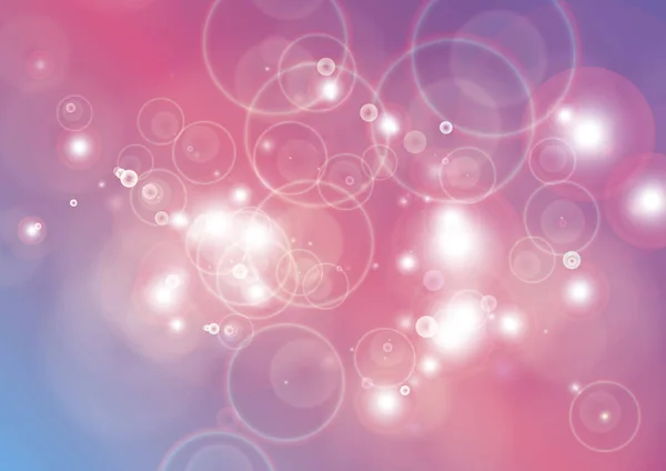 Абстрактные Красочные Пузыри Праздничный Мягкий Фон Цветными Кругами — стоковый вектор