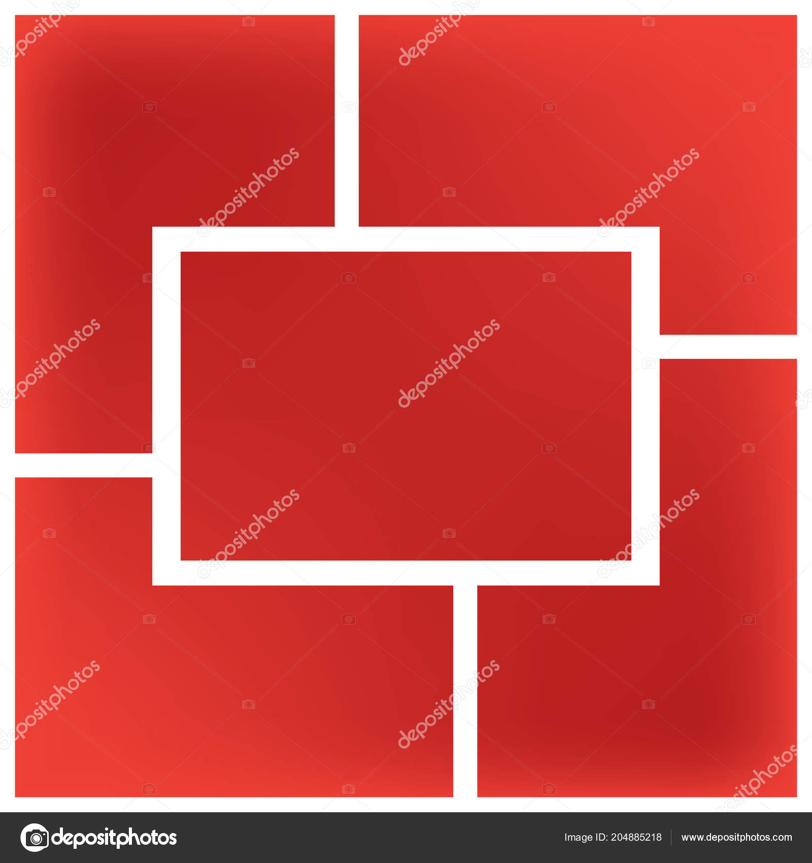 Origami Paper Infographic Red Banner Annotation Ribbon