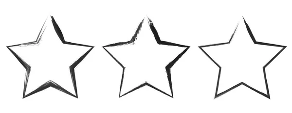 Bandeiras Estrelas Grunge Logotipos Ícones Rótulos Emblemas Insígnias Conjunto Coleta — Vetor de Stock