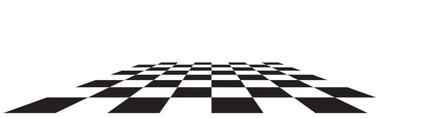Шахматная Доска Шахматная Доска Клетчатая Плоскость Углом Наклонный Исчезающий Пустой — стоковый вектор