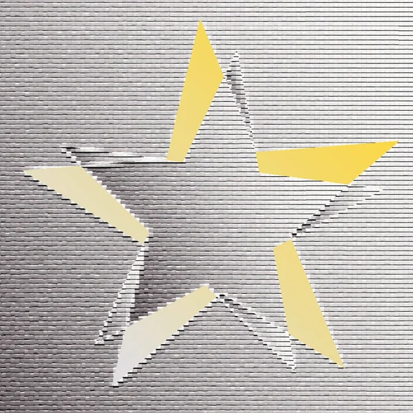 Étoiles Superposées Sur Fond Tuiles Grises Illustration Vectorielle Eps Composition — Image vectorielle