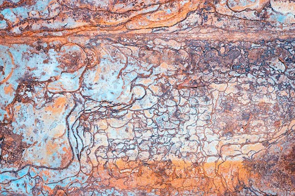 Antiguo Fondo Superficie Metálica Oxidada Textura Oxidado Sobre Hierro Con — Foto de Stock
