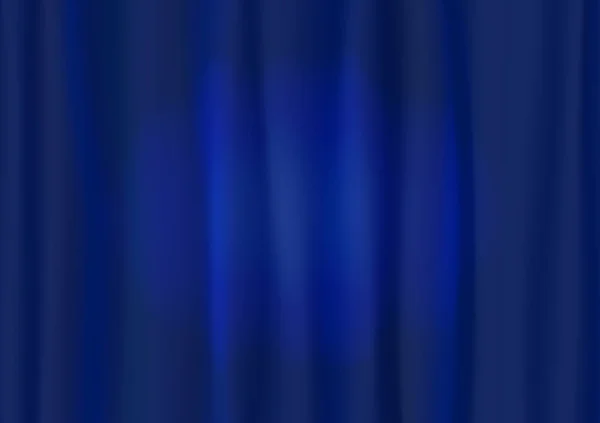 Theater Blue Curtain Spot Lighting Beautiful Abstract Vertical Dark Blue — Stock Vector