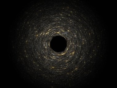 Uzayda yıldız alanı üzerinde kara delik. Soyut uzay wallpaper. Evren yıldız ile dolu. Nasa tarafından döşenmiş bu görüntü unsurları.