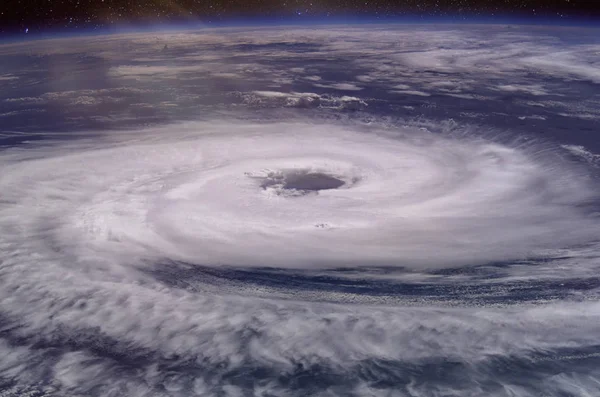 Riesiges Hurrikan Auge Elemente Dieses Bildes Das Von Der Nasa — Stockfoto