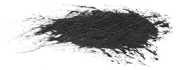 black line, grunge brush strokes ink paint isolated on white background